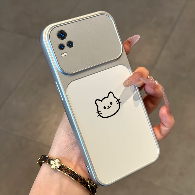 Ốp Lưng PBZZ Cho vivo v20 PRO v20se v23e v23 v21 v21e 5G Vỏ Điện Thoại Lo Âu Vỏ Mềm Silicon Chống Sốc Thiết Kế Mới Thẩm Mỹ Cặp Đôi Mèo Hoạt Hình Dễ Thương DSCYGT1