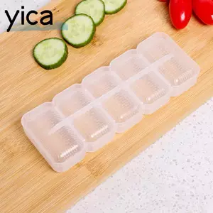 Khuôn Cơm YICA, Khuôn Onigiri DIY Trong Suốt, 5 Lưới Chống Dính Có Thể Tái Sử Dụng Khuôn Cuộn Sushi Dụng Cụ Nhà Bếp