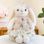 Giá Trị Cao Tai Dài Thỏ Sang Trọng Đồ Chơi Thỏ Dễ Thương Búp Bê Trẻ Em Ngủ Đi Kèm Ragdoll Búp Bê Quà Tặng