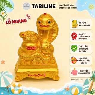 Heo đất ống tiết kiệm tiền lỗ ngang con giáp 2025 rắn tài lộc LD60 - TABILINE