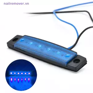 1 Cái Tru Trailer Side Marker Đèn báo giải phóng mặt bằng Phanh xe phía sau Đèn hậu nổi bật 6LED 12V / 24V Đèn tín hiệu cảnh báo MỚI