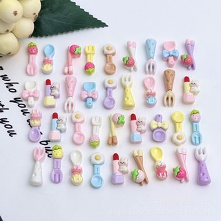 Phụ kiện nhựa hoạt hình dễ thương, DIY kem ốp lưng, đồ handmade trang trí đa năng