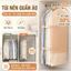 Dây đeo túi đựng quần áo có thể gập lại, túi đựng tủ quần áo giữ phẳng và sức chứa lớn, tiết kiệm không gian