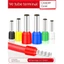 Đầu cuối ống Loại chốt Thiết bị đầu cuối cách nhiệt Pin uốn ống đồng VE0508 / E1008 Thiết bị đầu cuối ép lạnh phong cách Châu Âu