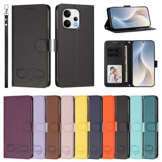 Ốp Da Cao Cấp Cho vivo T5 Pro T5X T4X T4 Z9 Turbo Lite Z9S 5G Y31D Flip Book Wallet Vỏ Điện Thoại Bảo Vệ Có Dây Đeo Thẻ