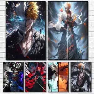 B-Death K-Kurosaki I-Ichigo Poster Không Khung Tranh Canvas Trang Trí Tường