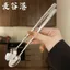 Thép không gỉ 304 Nĩa Trái Cây Tay Cầm Dài Thìa Đá Khuấy Thìa Món Tráng Miệng Thìa Nĩa Người Ảnh Hưởng Đặt Ra Ăn Tối Thìa Nhỏ 26.6.3