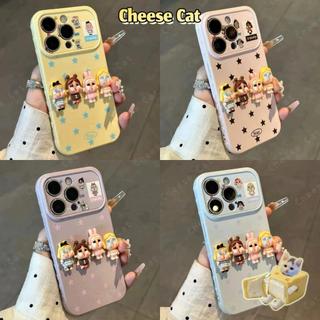 Bốn ốp điện thoại màu kẹo hợp thời trang dành cho búp bê DIY dành cho iPhone 11 12 13 14 15 16 17 Pro Max