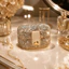 Hộp đựng nhẫn kim cương giả Mini DONOVANQQ, Hộp đựng đồ trang sức lấp lánh sang trọng Bling, Hộp đựng đồ trang sức bằng kim cương giả vuông màu bạc sáng tạo tinh tế