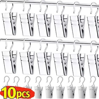 10 Chiếc Kẹp Rèm Mini Có Móc - Đa Năng Chắc Chắn Hình Ảnh Cố Định Kẹp Cố Định Nhà Tổ Chức