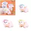 Pealike Mini Puppy Búp Bê Móc Khóa Nhẹ Ba Lô Quyến Rũ Động Vật Trang Trí Túi Mặt Dây Chuyền Cho Trẻ Em Túi Du Lịch Cặp Đôi Acce