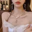 Mạnh Mẽ Đề Nghị Hoa Pha Lê Tua Rua Vòng Cổ Thời Trang Niche Tinh Tế Xương Đòn Dây Chuyền Không Khí Ngọt Ngào Vòng Cổ 6.5
