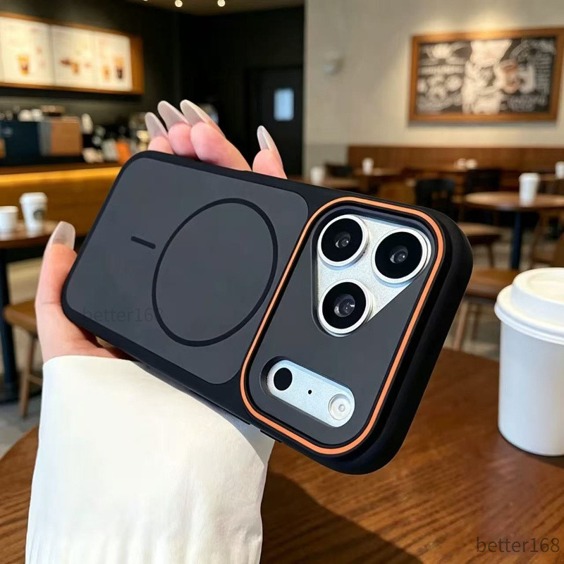 Ốp Lưng Cao Su Hút Từ Cho IPhone 13 14 15 16 17 Bảo Vệ Toàn Camera Hỗ Trợ Sạc Không Dây Chống Trượt Tiện Lợi