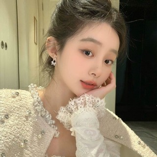 Bông Tai Bạc 925 Chân Zircon Bướm Đinh Bông Tai Cho Người Phụ Nữ Cổ Tích Ngọt Ngào Và Đa Năng Bướm Niche Thiết Kế Bông Tai