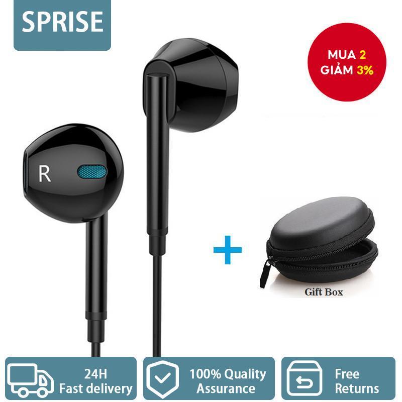 SPRISE M15 Tai Nghe Có Dây Khử Tiếng Ồn Bằng Mic Kim Loại Âm Thanh Nổi Bass Tai Nghe In-Ear Cho Tai Nghe Chơi Game Di Động
