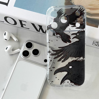 Quạ/Uchiha Itachi ỐP đIệN ThoạI Cho IPhone 17 16PRO 15Plus 14 13 12 11 Promax XR XSMAX ốP Silicon TPU MềM Trong SuốT