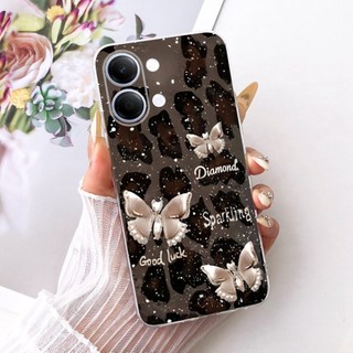 Ốp Lưng Cho Vivo Y05 Y11D Y21 5G 2026 V2553 V2554 Hoa Xinh Đẹp Bướm Silicon Mềm Trong Suốt TPU Cho VivoY05 Vỏ