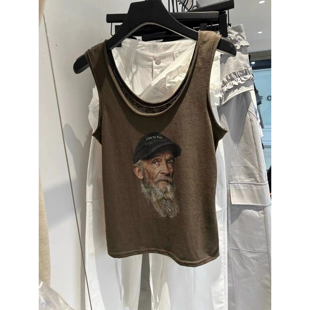 Milyfashion Nhân Vật In Hình Thường Ngày Phù Hợp Với dáng Rộng Ôm Hơn Nhìn Lười Sling Top Y2K VZBM