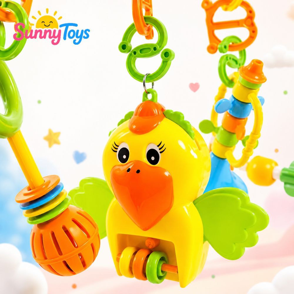 Kệ Chữ A SunnyToys Treo Đồ Chơi Cho Bé - Xúc Xắc Lục Lạc Vui Nhộn Cho Bé Nằm Chơi