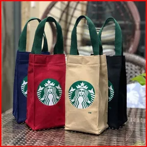 Starbucks Nhật Bản ECO Túi Giữ Nhiệt Di Động Đựng Bình Nước, Ô, Cốc, Tay Áo