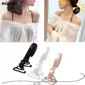 NICOLOO 3 đôi Dây đeo áo ngực, Dây đeo vai đồ lót chống trượt đàn hồi, Dây đeo đồ lót mỏng Nylon 5mm thoải mái dành cho nữ