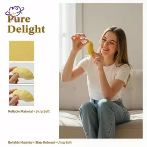HFTOY Đồ chơi căng thẳng bánh mì sầu riêng thoải mái với khả năng phục hồi chậm Hoàn hảo để thư giãn ~