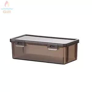 Hộp đựng bút GILL, Bút chì đa chức năng màu đen trong suốt, Hộp đựng văn phòng phẩm bằng nhựa chất lượng cao Học sinh