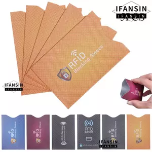IFASIN 5 CÁI RFID Blocker An toàn Chống trộm Ngân hàng chặn tay áo