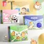 GAVESTO 5 Cái / bộ Thư Mục Tập Tin A4, Giấy Kiểm Tra Lưu Trữ Dung Tích Lớn Túi Tập Tin, Capybara Chống Thấm Nước Snap-fastener PP Túi Tài Liệu Trường Văn Phòng