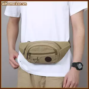 AIHOM Nam Điện Thoại Di Động Túi Thắt Lưng Vải Vải Vải Để Du Lịch Phong Cách Và Sử Dụng Hàng Ngày,