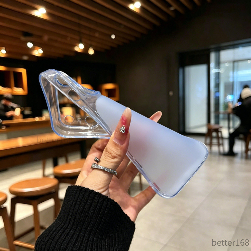 Bao Lưng Mềm Dẻo Viền Trong Lưng Mờ Không Bám Vân Tay Bảo Vệ Máy Toàn Diện IPhone 12 13 14 15 16 17 Pro Max