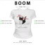 BOOM Áo Baby Tee Nữ Cotton Ôm Body-Áo Thun Ngắn Tay Y2K In Hình PhongCách Mùa Hè, Cổ Tròn Hàng Đầucách hàn quốc phong168