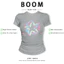 BOOM Áo Baby Tee Nữ Cotton Ôm Body-Áo Thun Ngắn Tay Y2K In Hình PhongCách Mùa Hè, Cổ Tròn Hàng Đầucách hàn quốc phong216
