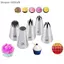 {AKIN} Bộ 5 Đầu Phun Bằng Thép Không Gỉ Cho Bánh Ngọt Bánh Fondant Trang Trí Món Tráng Miệng Đám Cưới {a}