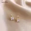 AqToCna 1 Cặp Bông Tai Tòn Pha Lê Hình Học Cao Cấp Cho Nữ Phong Cách Hàn Quốc Trang Sức Thời Trang Nhẹ Bông Tai Sang Trọng Quà Tặng Tiệc AqToCna