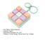 < Pluscloth > Móc khóa bàn phím Fidget 9 phím – Nút giải nén đồ chơi lo âu giảm căng thẳng di động dành cho người lớn Thiết kế móc khóa trẻ em để dễ dàng mang theo Fidget di động