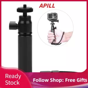 apill Denash Selfie Stick Đầu nhỏ Chắc chắn và nhỏ gọn để xoay ở mọi góc độ Camera chuyển động dễ dàng ghi lại với lỗ vít 1/4 Denashm07xgh8as9