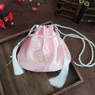 Mới Đường Và Nhà Tống Lụa Satin Phong Cách Cổ Đại Hanfu Bướm Thêu Tua Rua Túi