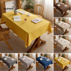 Linh hồn| Vải Khăn Trải Bàn Chống Nhăn Khăn Trải Bàn Trang Trại Hình Chữ Nhật Khăn Trải Bàn Dày Chống Nhăn Dễ Dàng Chăm Sóc Bàn Cho Bàn Cà Phê Bàn Ký Túc Xá Bàn Ảnh