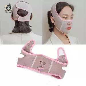 1PC 3D Có Thể Tái Sử Dụng Thoáng Khí Làm Đẹp Nữ Chống Nhăn Giảm Béo Băng V Shaper Mặt nạ Ngủ Nâng Toàn Mặt Mới