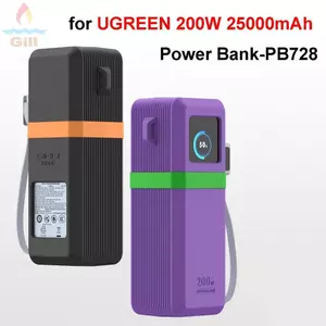 GILL Silicone, Di Động Mềm Bảo Vệ, Chống Bụi Chống Sốc Mang Theo Cho UGREEN 200W 25000mAh Power Bank-PB728 Travel