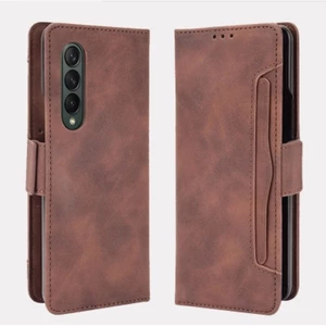 Ốp điện thoại ví Samsung Galaxy Z FOLD 2 3 4 5 6 7 W21 W22 / Z Flip 3 5G từ tính Flip Cover Túi đựng thẻ da