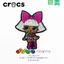 charm gắn dép crocs chảm chamr gắn dép cross Lỗ Giày Hoa Phụ Kiện Giày Chéo Phụ Kiện Carlo Chi DIY Khóa Giày Hoạt Hình Dễ Thương Zhibixing Bất Ngờ Búp Bê