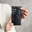 Ốp Điện Thoại Da Thuần Chay Sang Trọng Retro Trơn Cho Samsung Galaxy Z Fold 7 Z Fold 6 Z Fold 5 Z Fold 4 Z Fold 3 Ốp Lưng Chống Sốc