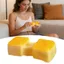 Đồ chơi giảm căng thẳng bánh gạo SMILE, Đồ chơi Fidget bóp thực tế mềm mại, Co giãn chậm phục hồi bề mặt dính Đồ chơi Fidget hình thức ăn cho trẻ em Người lớn