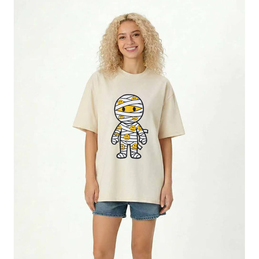 Áo thun cotton ngắn tay in họa tiết hoạt hình sản phẩm mùa hè mới nam nữ Mỹ giản dị T 0612