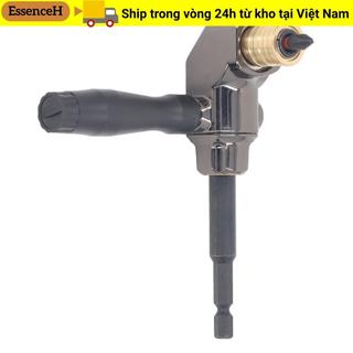 Bộ chuyển đổi máy khoan 90 độ ESSENCEH, Tay cầm ABS có thể tháo rời 1 / 4 "Hex Shank Phụ kiện khoan góc phải, Thay đổi nhanh chóng Tua vít tác động tự khóa Mở rộng góc khoan