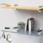 TRTR 2 Chiếc Kẹp Thủy Tinh Kim Loại Có Thể Điều Chỉnh Gỗ / Kệ Kính Braets Treo Tường Kẹp Nổi Chống Trơn Trượt Kệ Hỗ Trợ Kẹp Phân Vùng VN
