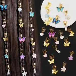 PNPIA- 1 Bộ Sao Biển Conch Mặt Dây Chuyền Ngọc Trai Nhân Tạo Mùa Hè Y2K Dreadlo Tóc Phụ Kiện Trang Sức Cho Bím Tóc Cho Bé Gái Lễ Hội Âm Nhạc