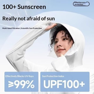 Quần áo chống nắng cho nam Upf100 chống nắng kèm áo khoác có mũ trùm đầu